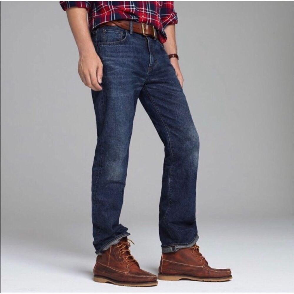J Crew Bootcut Medium Wash Jeans Mens‎ 36x32 Read